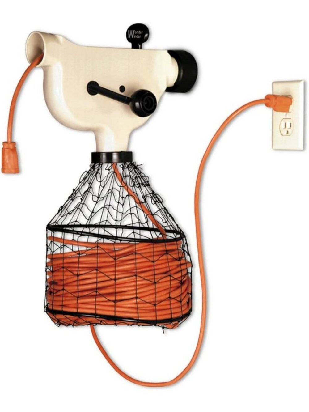 Hand Crank Extension Cord Winder - Green Leaf WW-1 Wonder Winder, Easy Storage